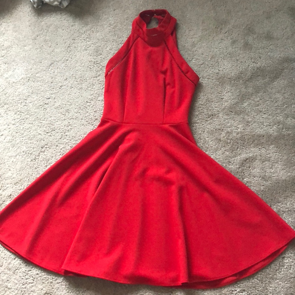 flattering red homecoming dress